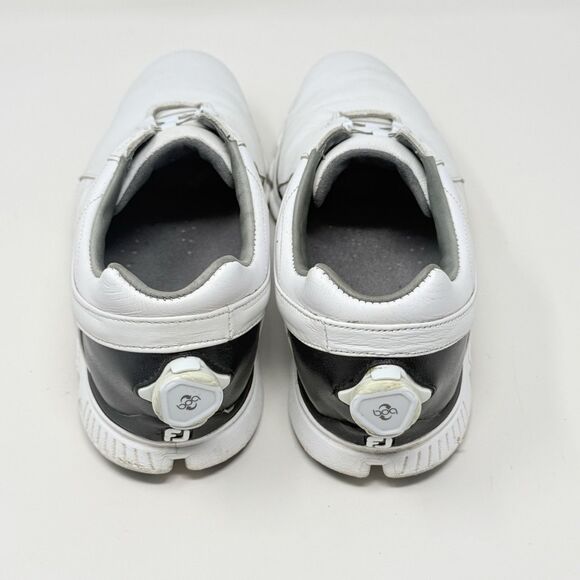 Footjoy Pro SL BOA Golf Shoes Mens 10 M White Black Leather Spikeless 53596 main image 15